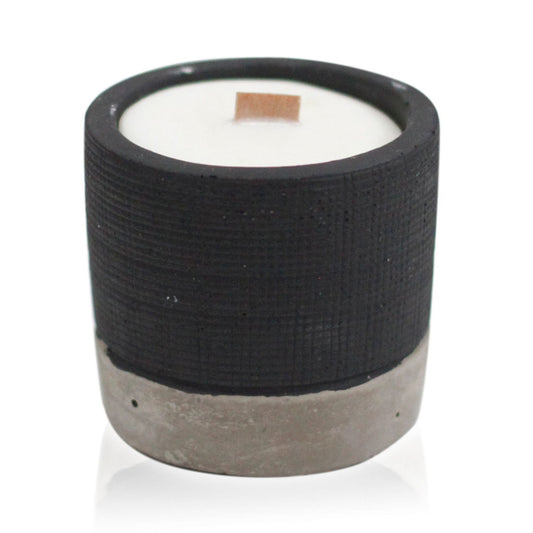 Pot Concrete Soy Candle – Brandy Butter | Sojakerze im schwarzen Betonbehälter