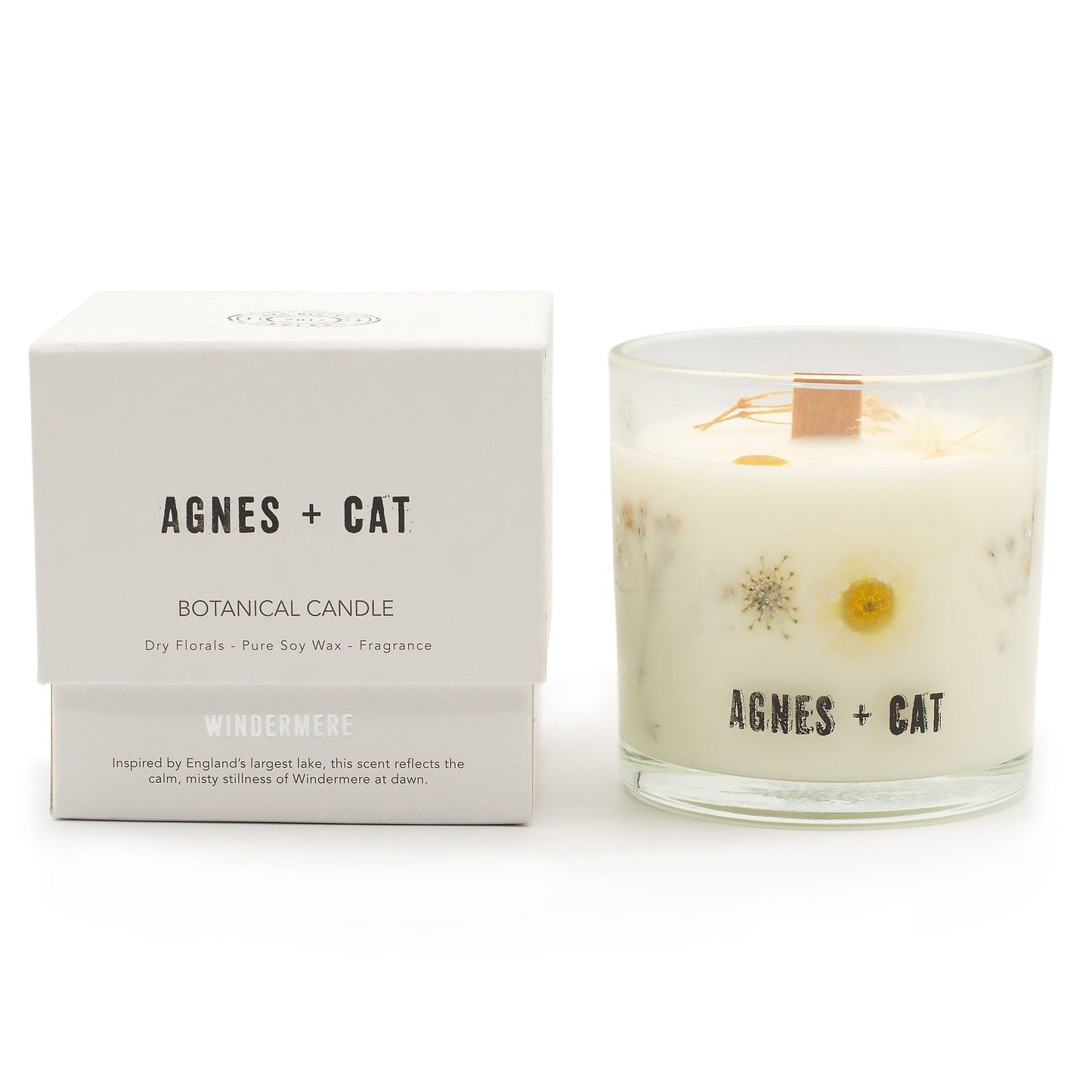 Agnes + Cat Botanische Sojakerze – Windermere | Lavendel & Amber Duft
