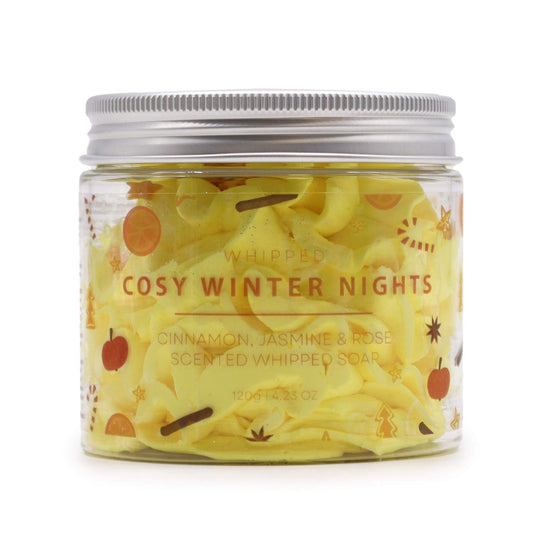 Cosy Winter Nights Schlagseife 120g – vegane Whipped Soap mit warmem Winterduft
